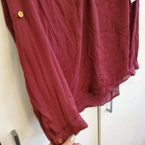 Maroon zipper top - Picture 4 of 4